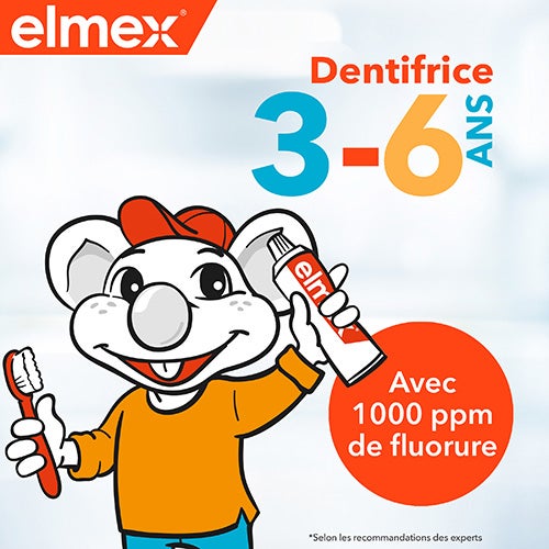 elmex baby toothpaste 3-6 years 1000ppm fluoride benefit